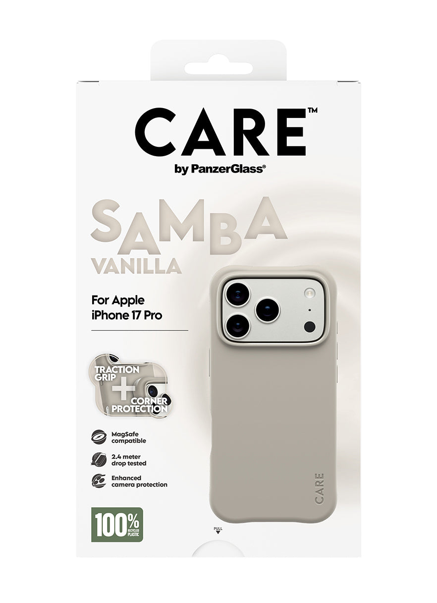 PanzerGlass Backcover Samba – für Apple iPhone 17 Pro – Beige – TPU – MagSafe-kompatibel