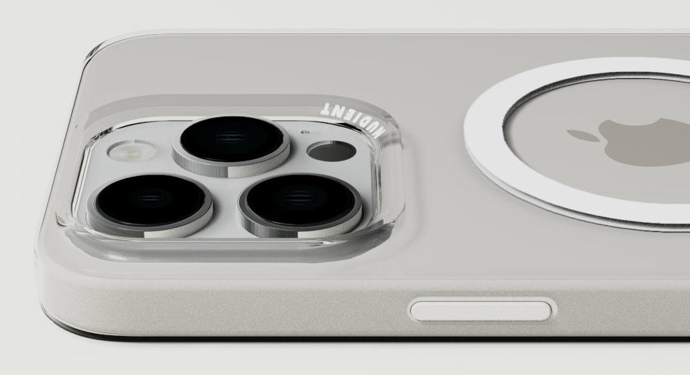 Nudient Thin Case Backcover – für Apple iPhone 15 Pro Max, MagSafe, Recycelbarer Kunststoff, Transparent