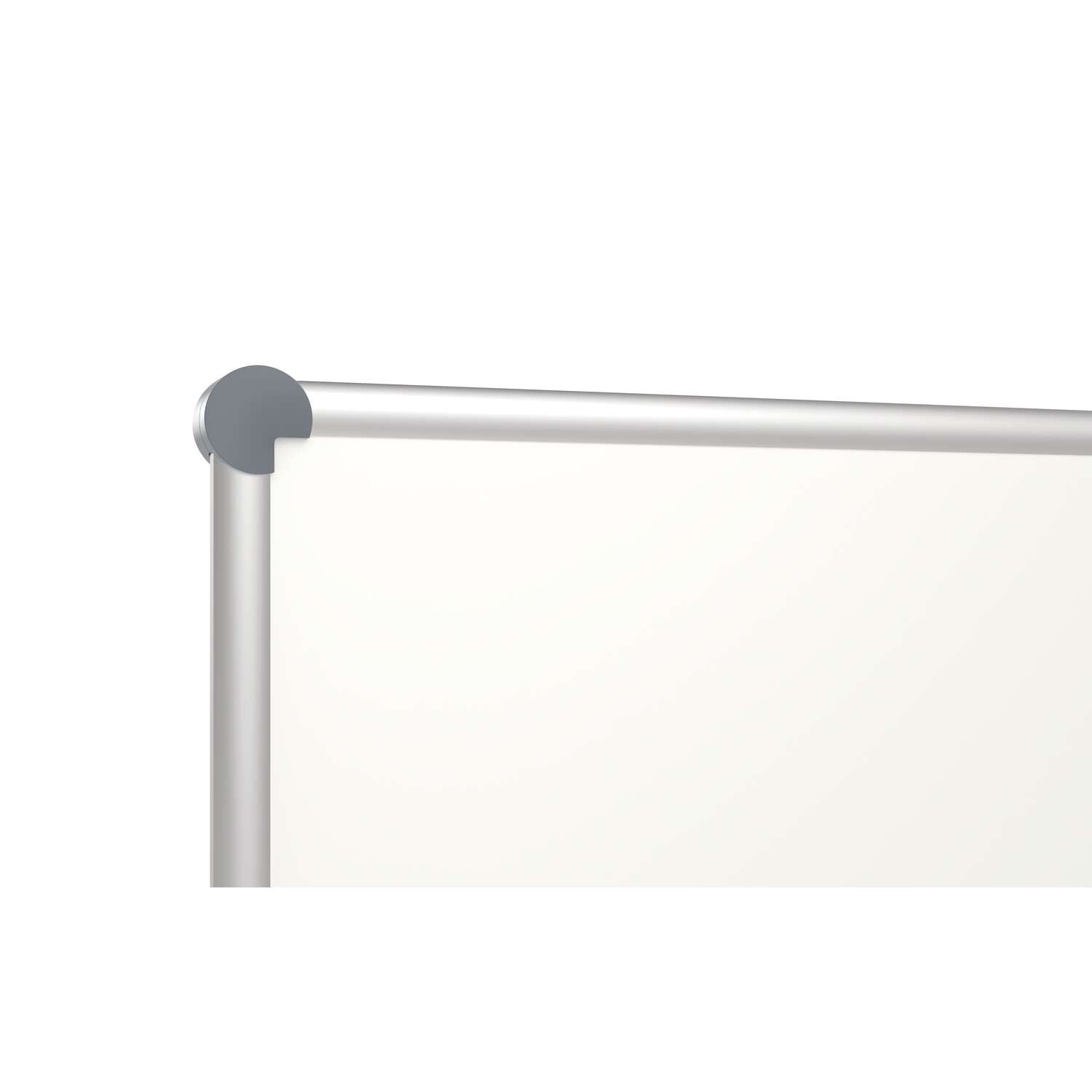 MAUL Whiteboard – 120 × 100 cm, lackierter Stahl, magnetisch, Aluminiumrahmen, drehbar