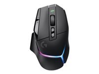 Logitech G G502 X PLUS – Gaming-Maus – Kabellos (2,4 GHz), 25600 DPI, RGB-Beleuchtung, rechts, Schwarz