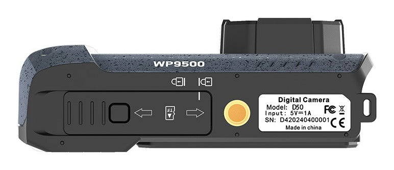 AgfaPhoto WP9500 – Unterwasserkamera, wasserdicht bis 3 m, 18× optischer Zoom, 24 MP, 4K, schwarz