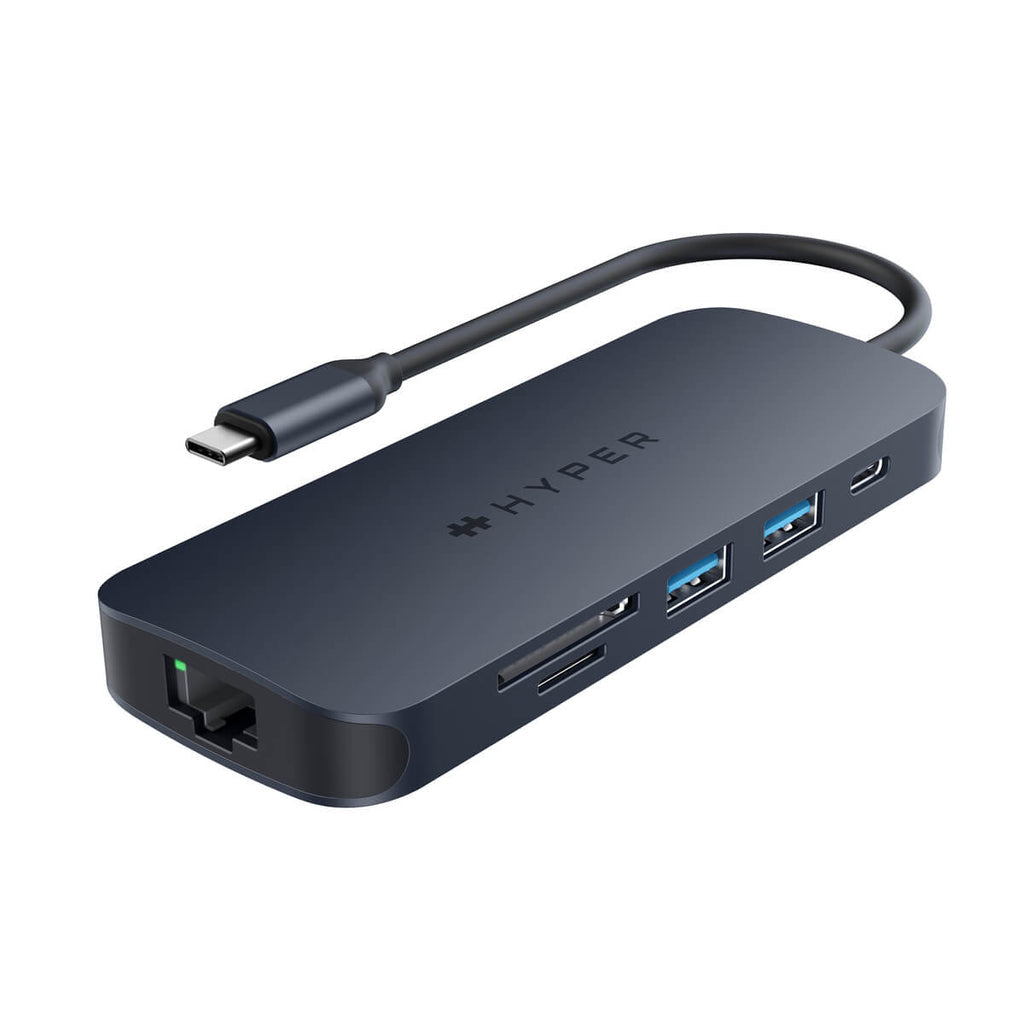 Targus HD4004GL Multiport-Adapter – USB-C, 1× HDMI, 2× USB-A, 2× USB-C, 140 W PD, GbE, für Windows/Mac