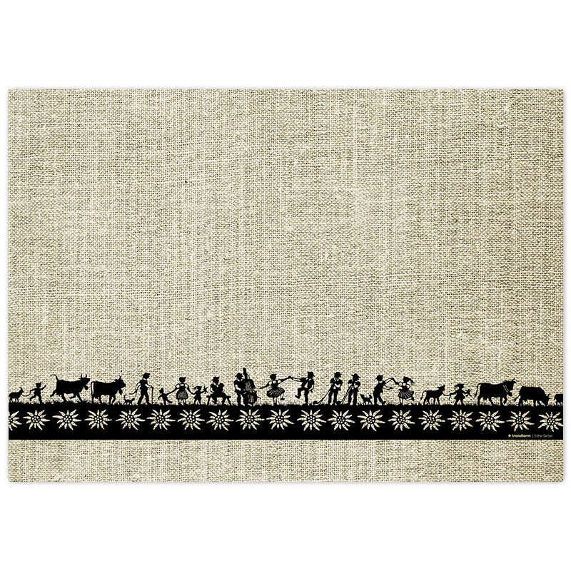 Trendform Tischset Swiss Tradition, Papier, rechteckig – 29,7 × 42 cm – FSC – 48 Stk.