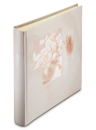 Hama Fotoalbum – für 300 × 300 mm, beige, mit Pergaminzwischenblättern, Karton