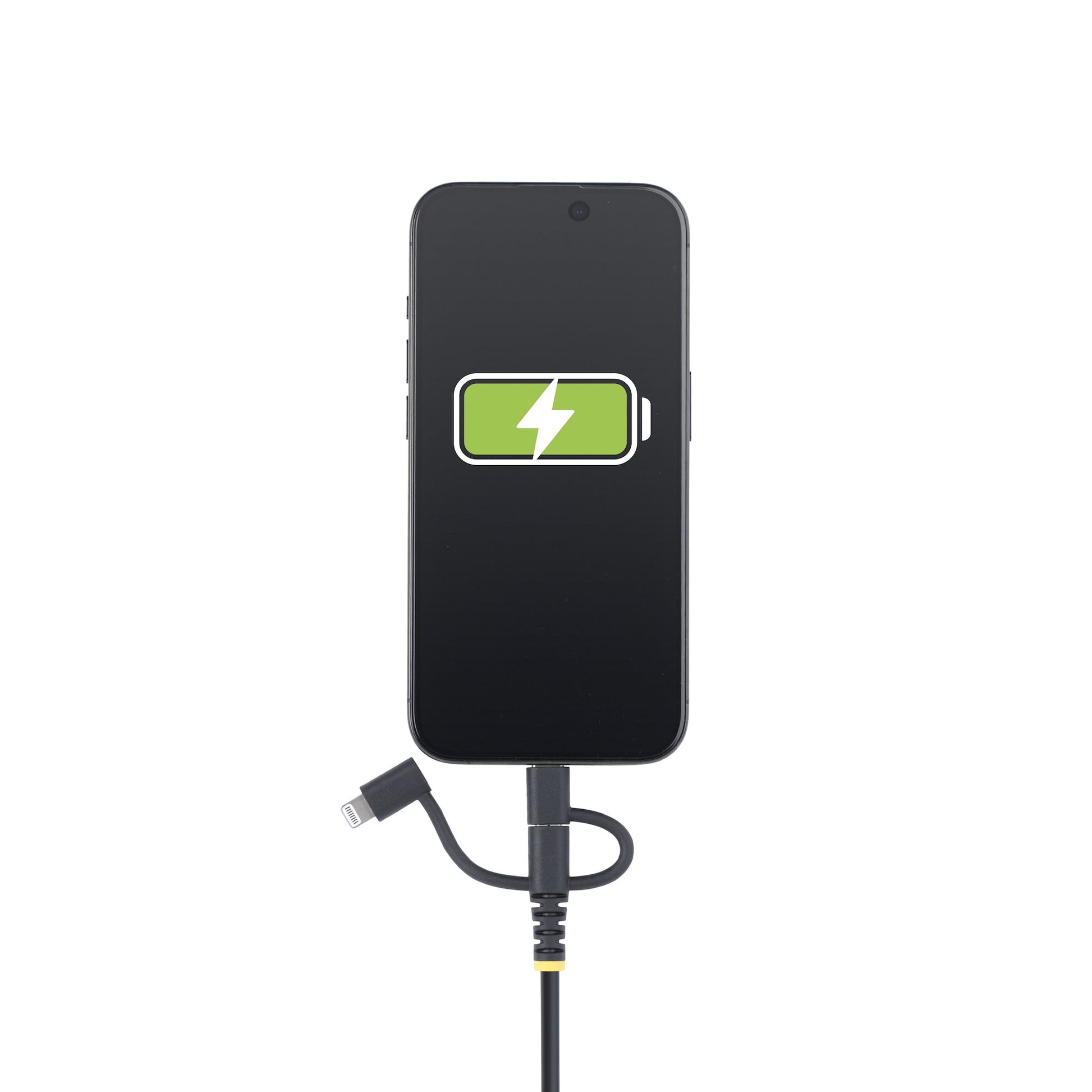 StarTech.com USB-Kabel – USB-A auf Micro-USB/Lightning/USB-C – USB 2.0 (480 Mbit/s) – 1 m – TPE-Mantel – Schwarz