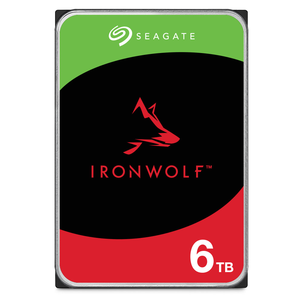 Seagate IronWolf ST6000VN006 – 3,5" HDD, SATA III, 6 TB, 5400 U/min, 256 MB Cache, für NAS