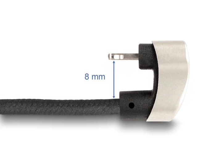 DeLOCK Daten- & Ladekabel – USB-C auf Lightning 1 m, MFi zertifiziert, 27 W, abgewinkelt – für iPhone/iPad