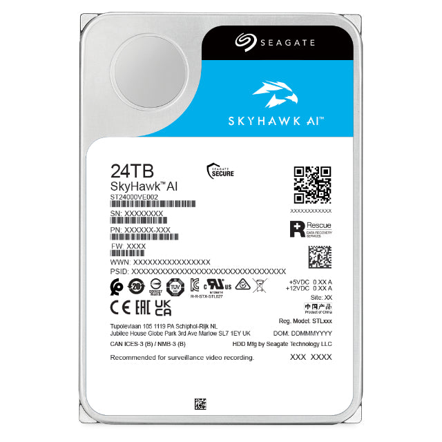 Seagate SkyHawk AI 24 TB – AI-optimiert, 3,5 Zoll