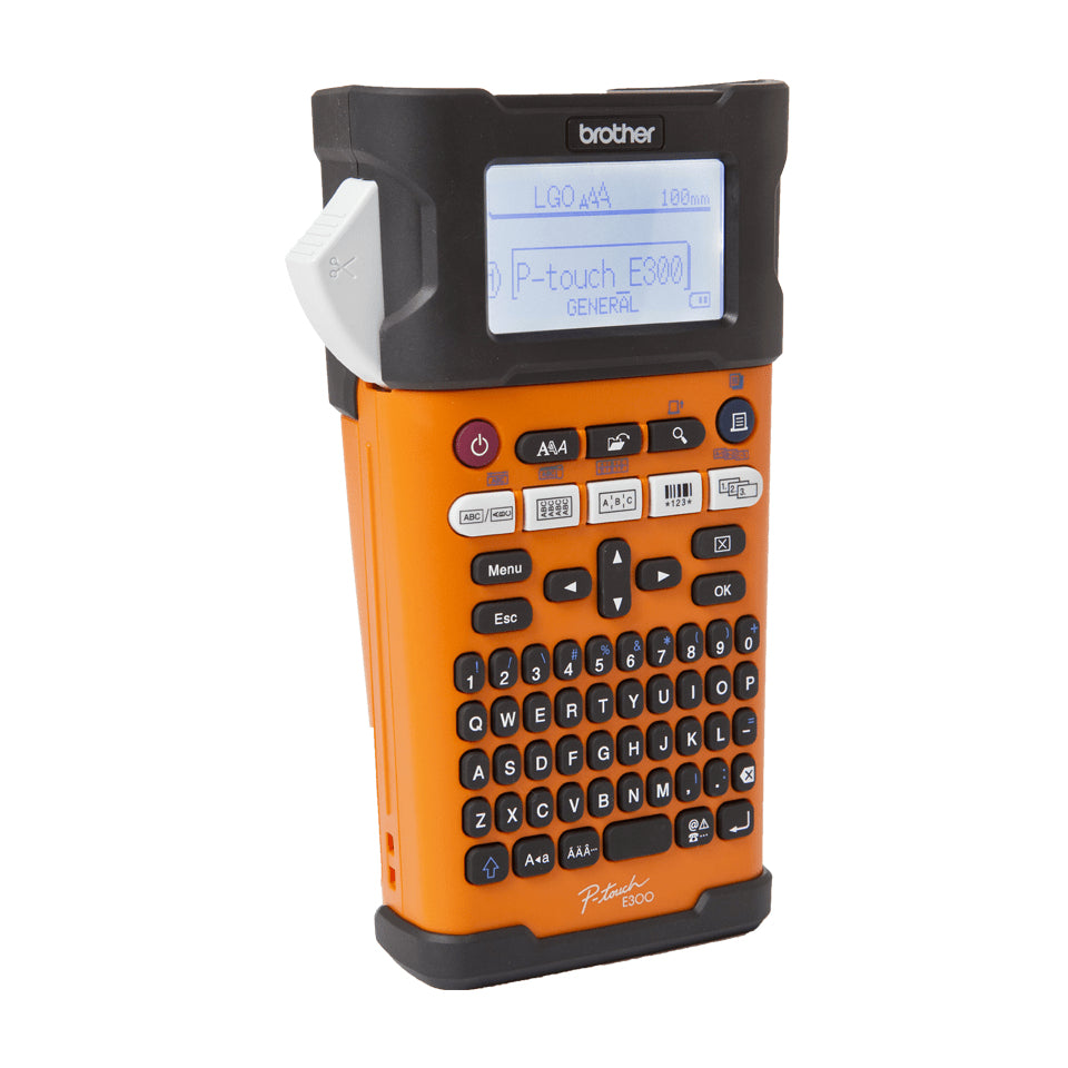 Brother E300VP – Beschriftungsgerät für TZe-Bänder 3,5–18 mm, 20 mm/s
