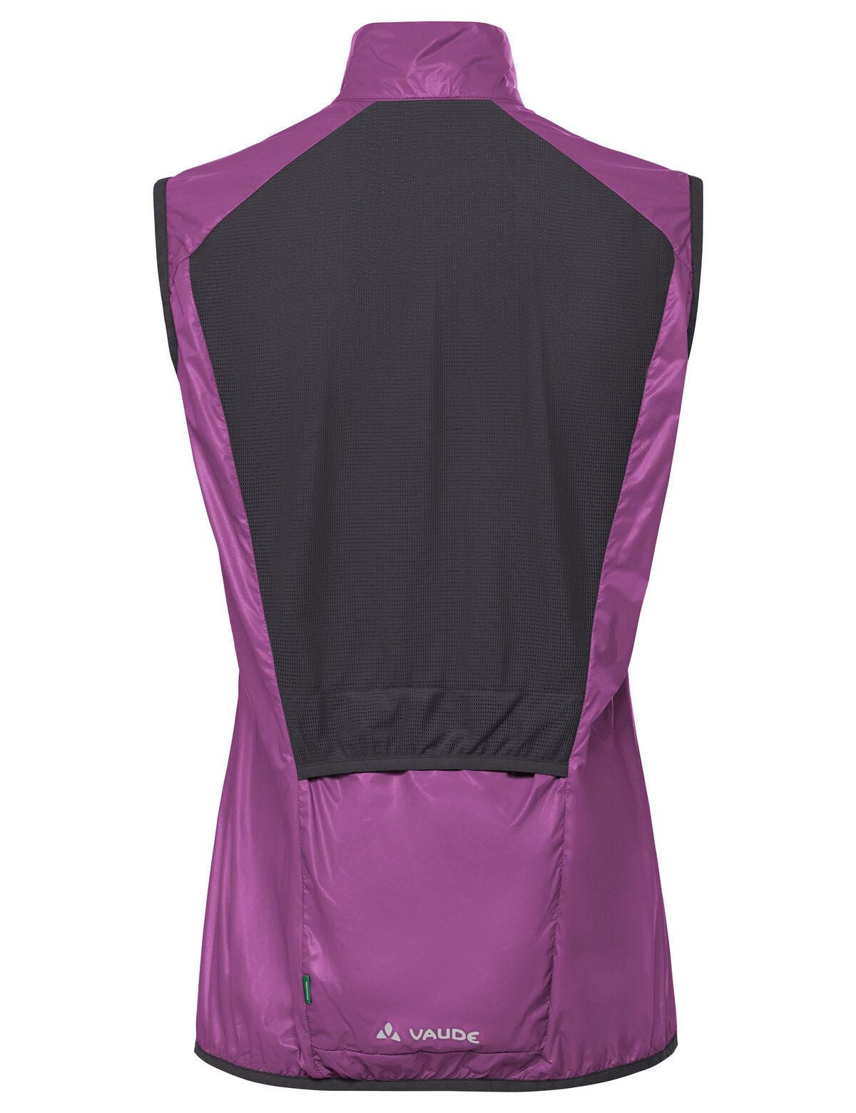 VAUDE Matera Veloweste – Grösse 44 – Magenta, Polyamid (recycelt), winddicht, atmungsaktiv, reflektierend