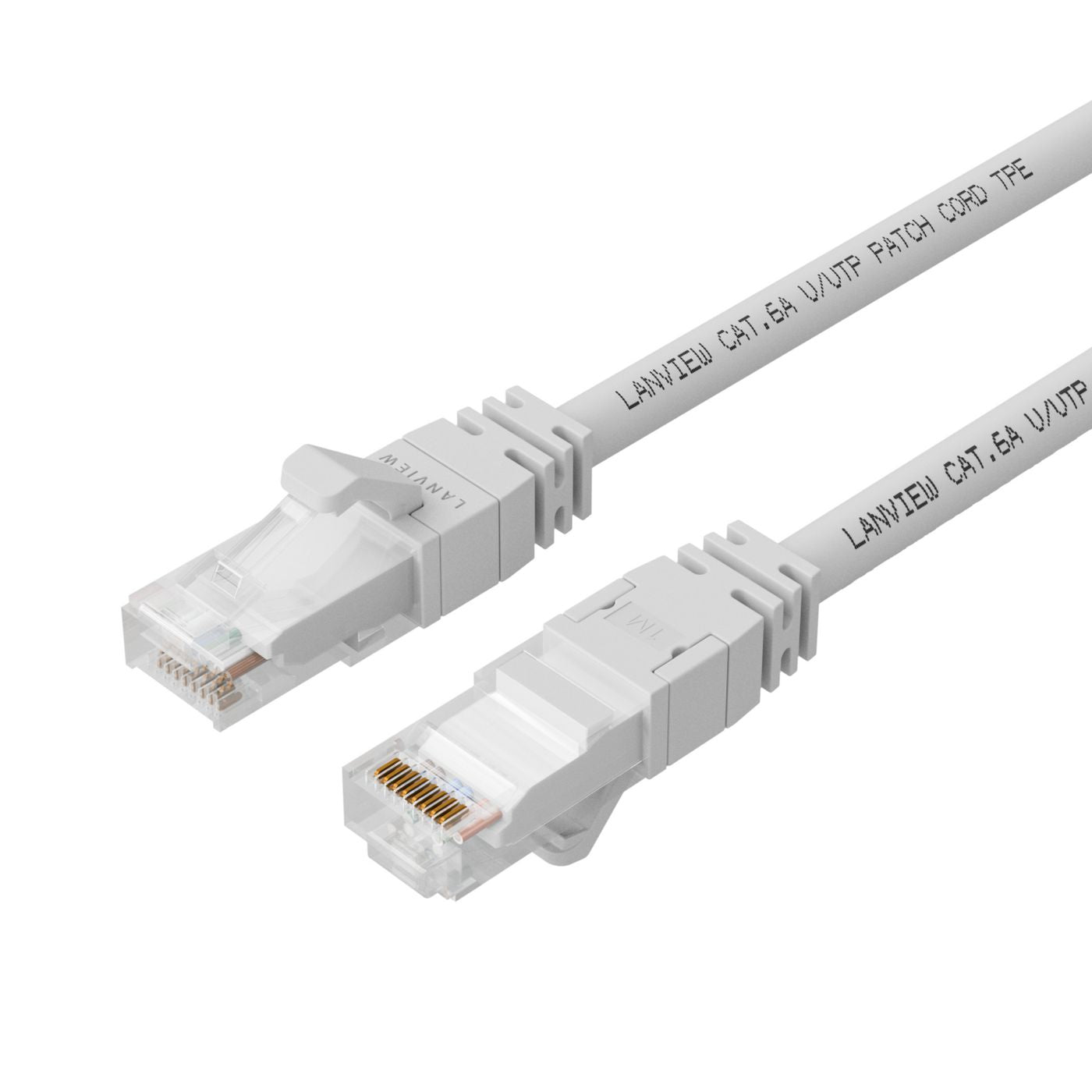 Lanview Netzwerkkabel – CAT6A, S/FTP, 30 m, LSZH, Weiss, High-Flex