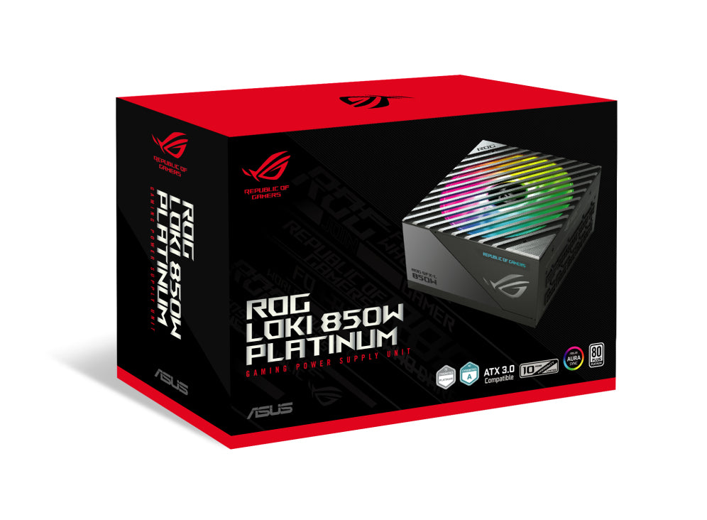 ASUS Netzteil – 850 W, Eingang 100–240 V, AC, Serie ROG Loki SFX-L, für PCs