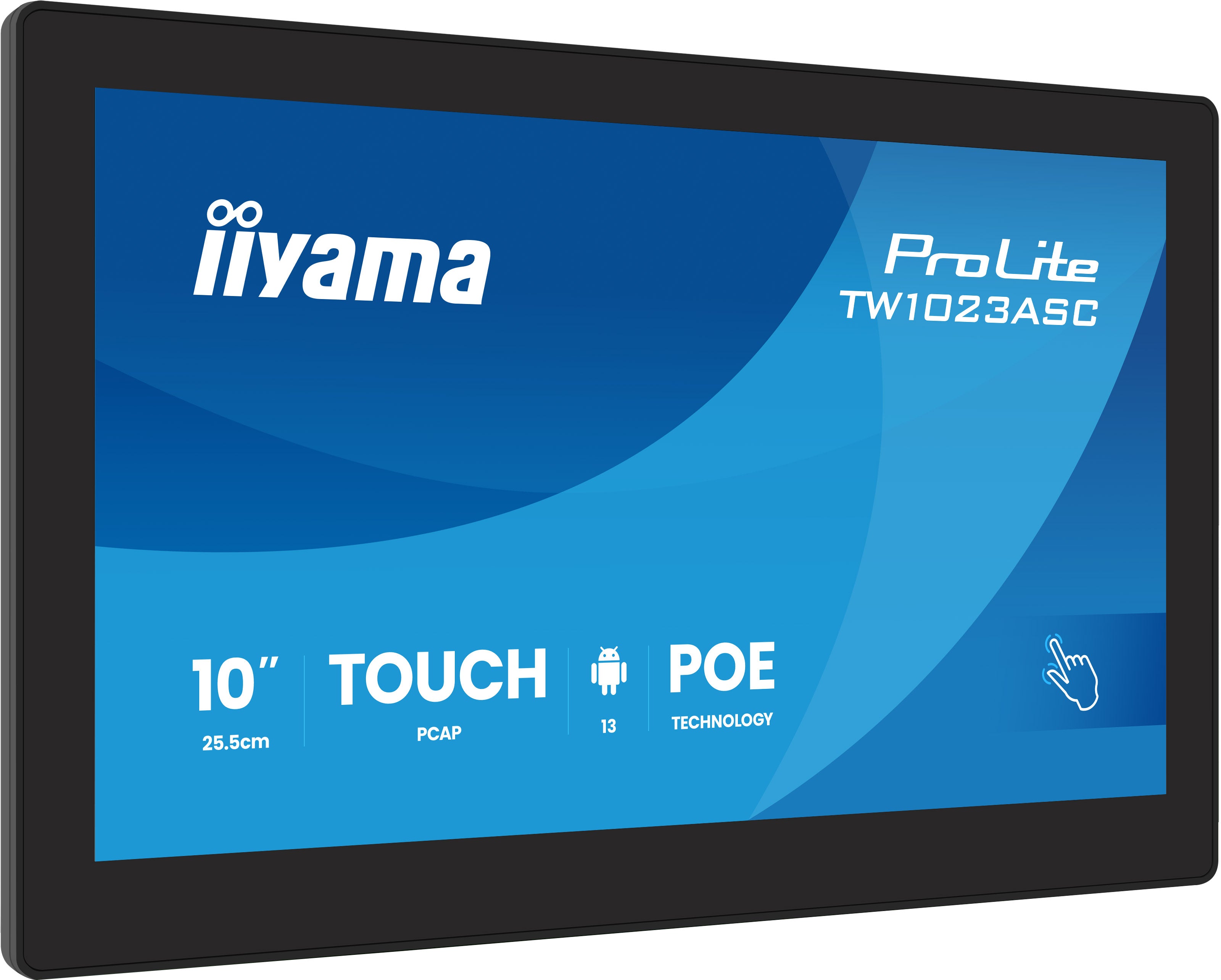 iiyama 10,1" 1280 × 800 Panel-Mount PCAP 10-Touch – 450 cd/m², HDMI, USB