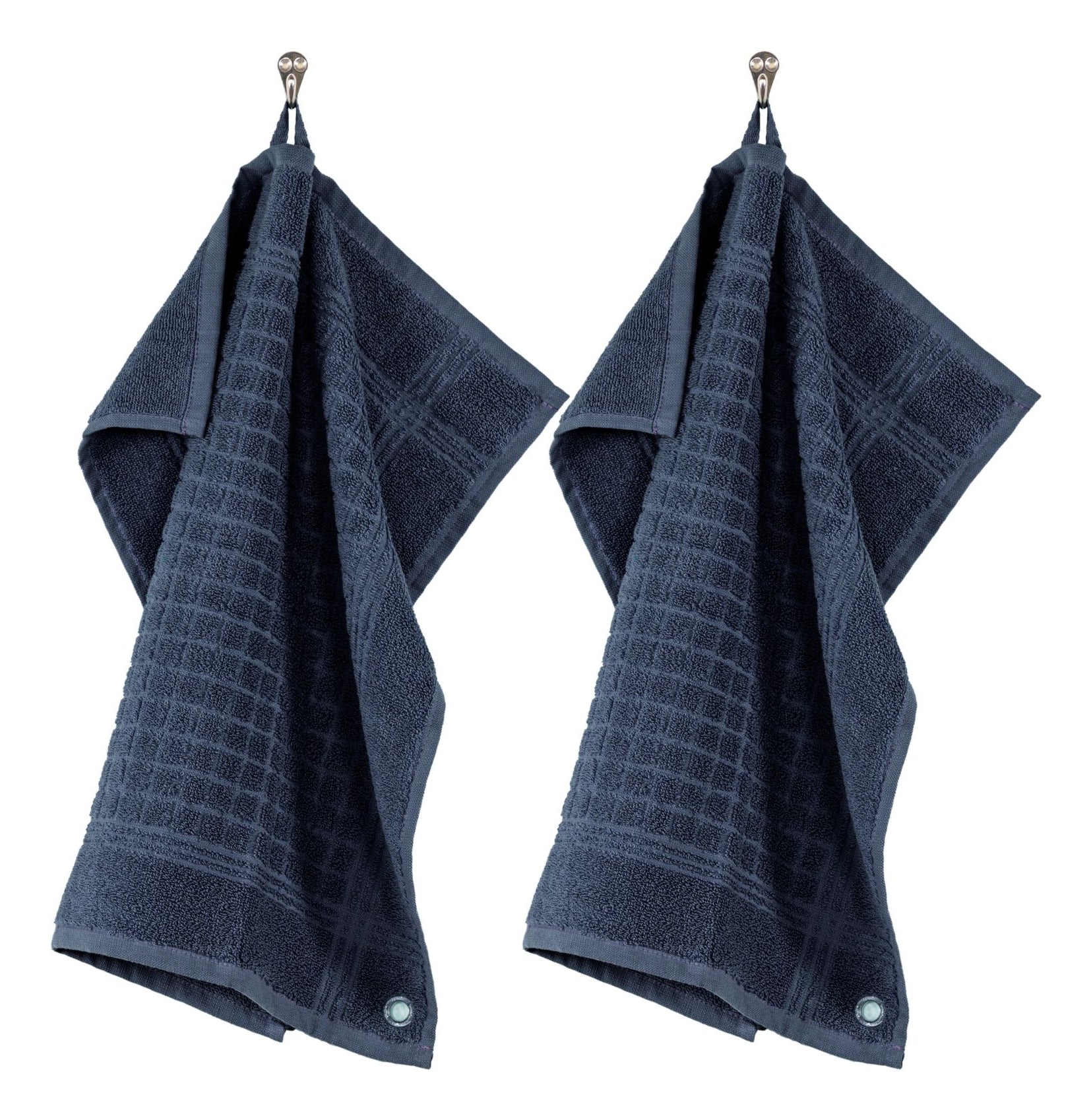 Tiseco Geschirrtücher 2er-Set, 50 × 50 cm, Baumwolle, Dunkelblau
