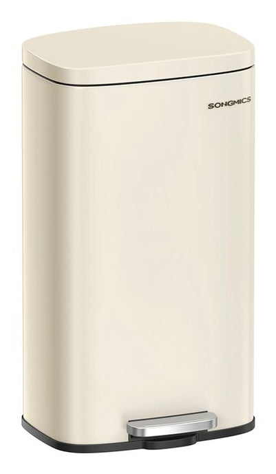 Songmics Papierkorb – 30 l – Kunststoff, Sand – B × H × T 285 × 340 × 544 mm