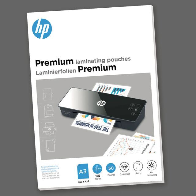 HP Laminierfolien A3 – 125 µm, glänzend, 50 Stück