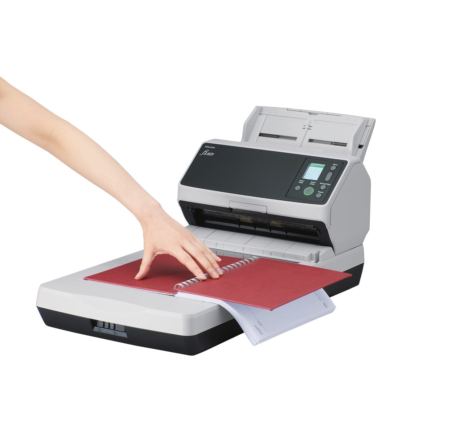 Ricoh FI-8270 – Dokumentenscanner, Legal, Duplex, 70 ppm, 600 dpi, ADF 100 Blatt, LAN, USB