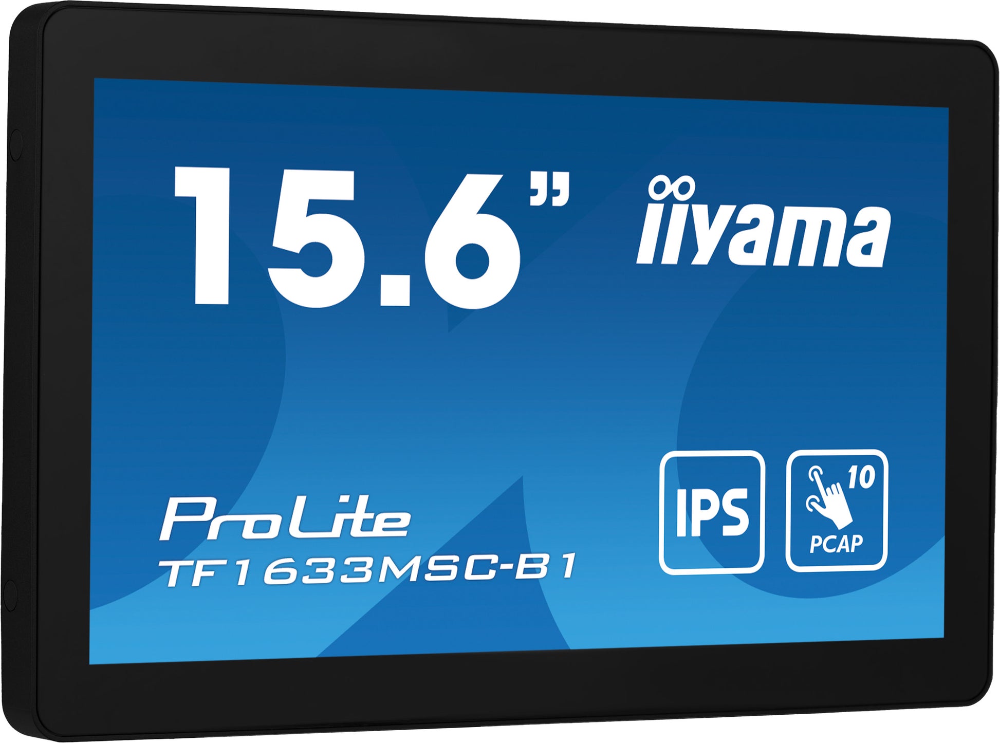 iiyama TF1633MSC-B1 – Monitor, 16", 1920 × 1080 (Full HD), Touch, 385 cd/m²