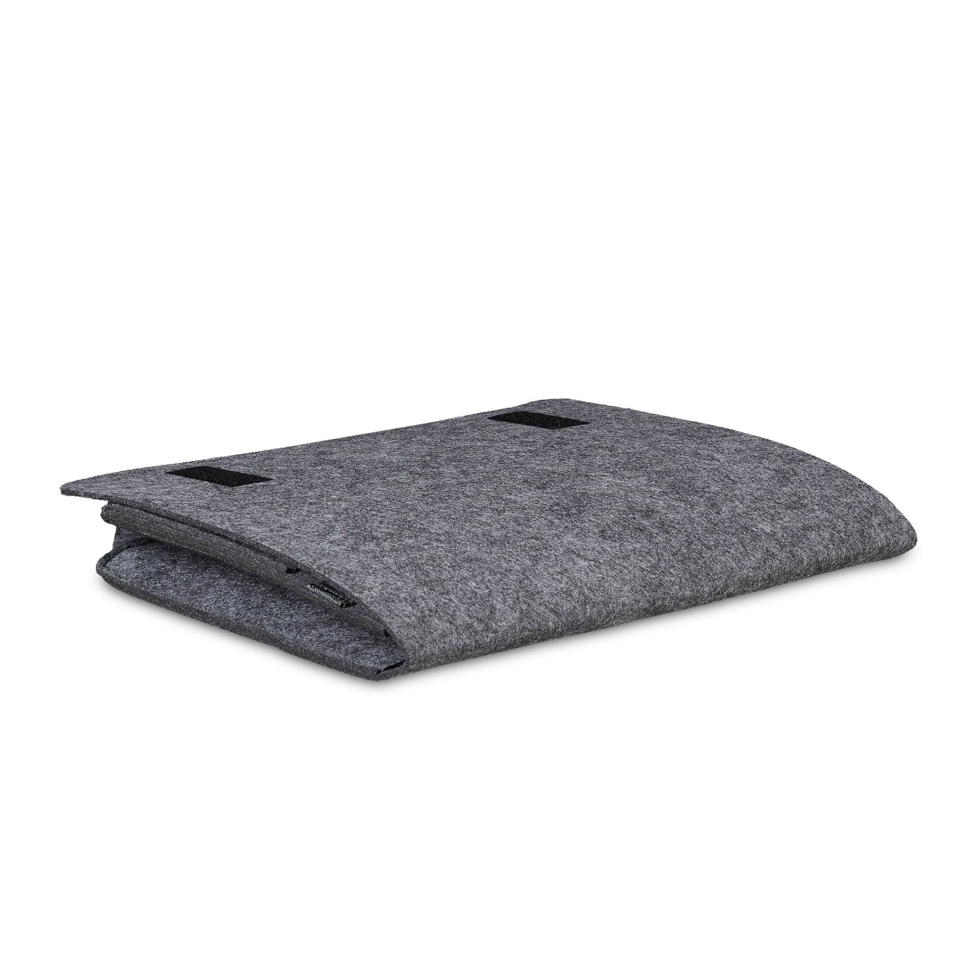 Relaxdays Betttasche – Filz – Anthrazit – 315 × 270 × 50 mm – 6 Fächer, Klettverschluss