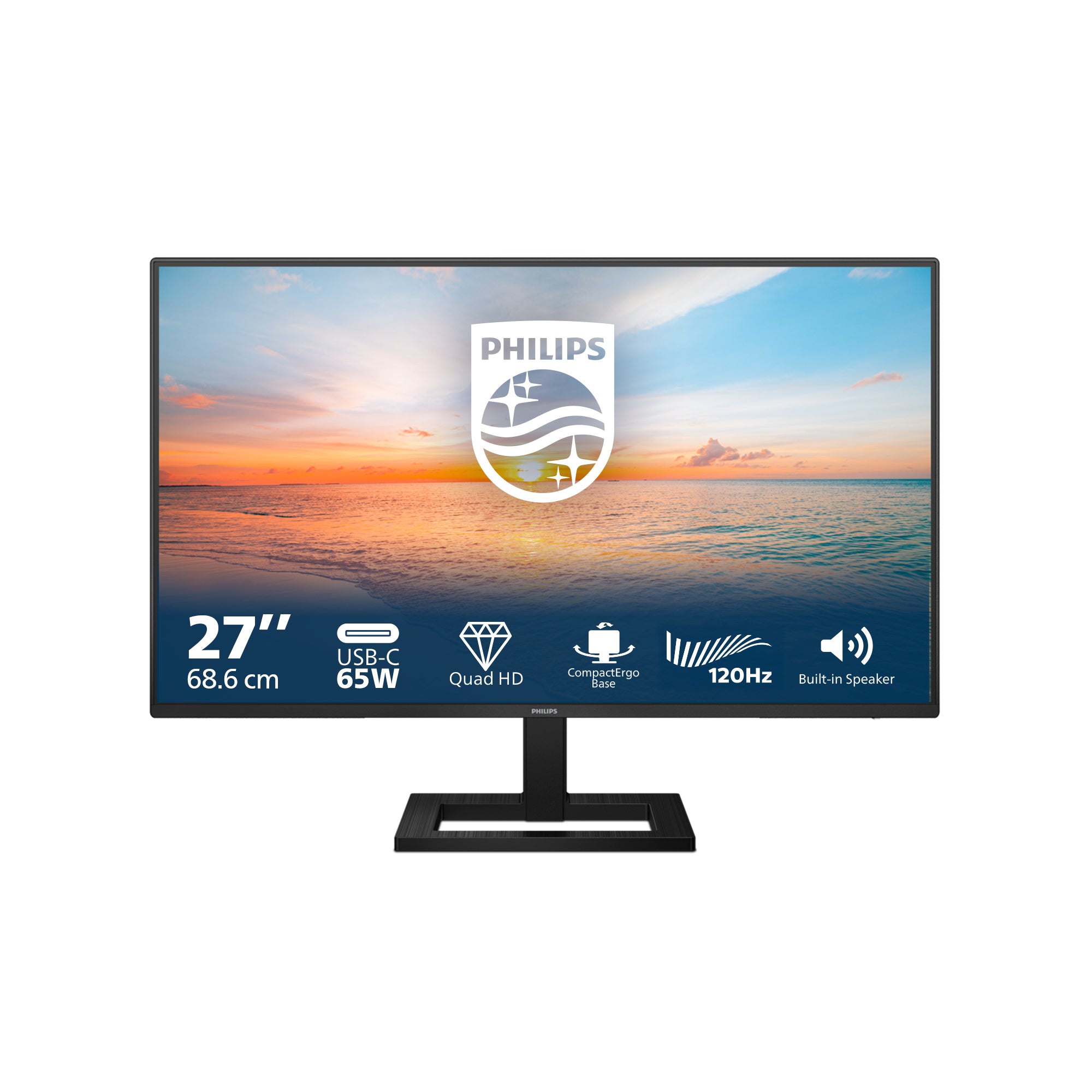 Philips 27E1N1600AE/00 – Monitor, 27" 2560 × 1440 (WQHD), IPS, 100 Hz, 350 cd/m²
