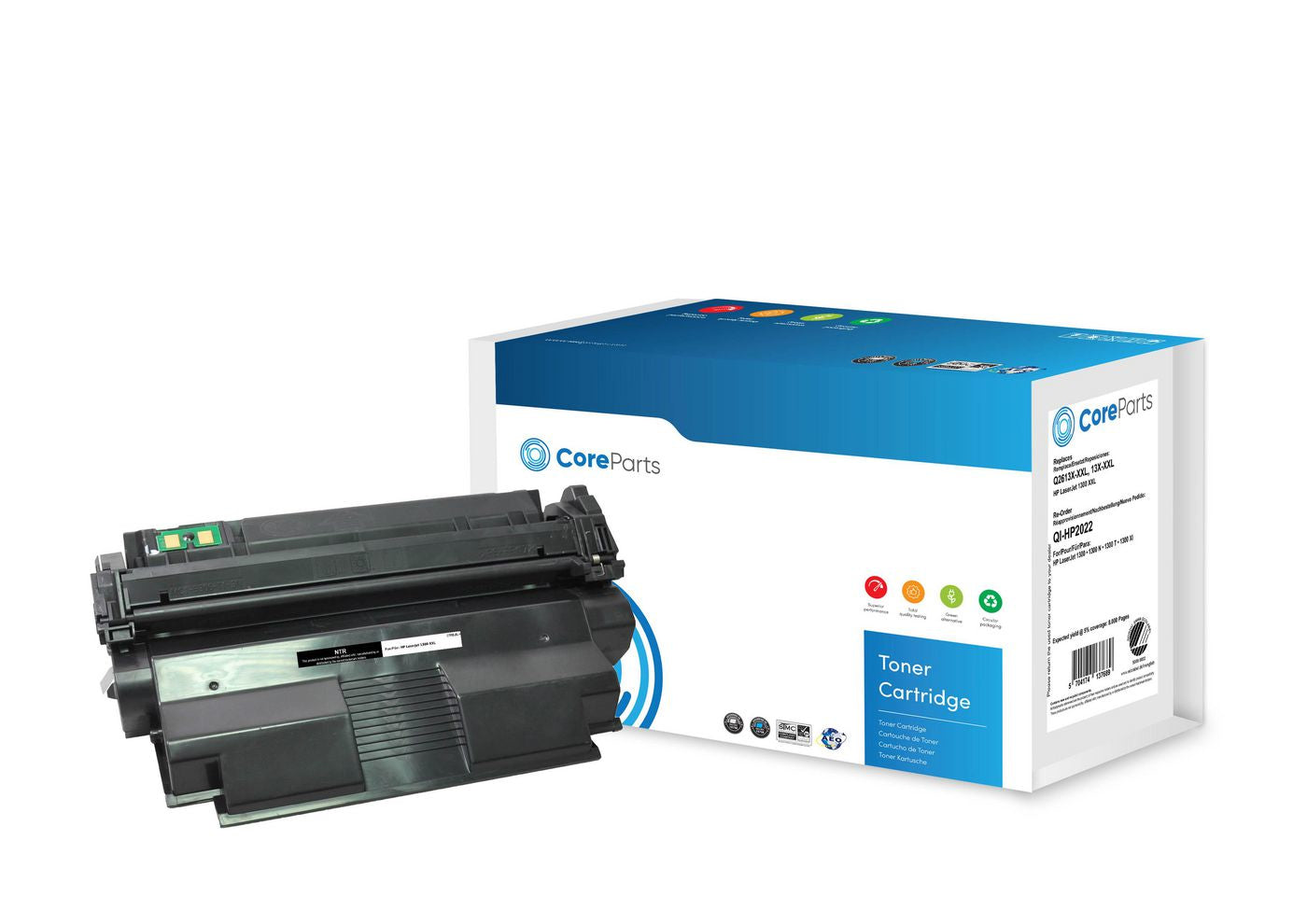 CoreParts Q2613X Schwarz Toner – Kompatibel XXL – 8'000 Seiten – für HP LaserJet 1300