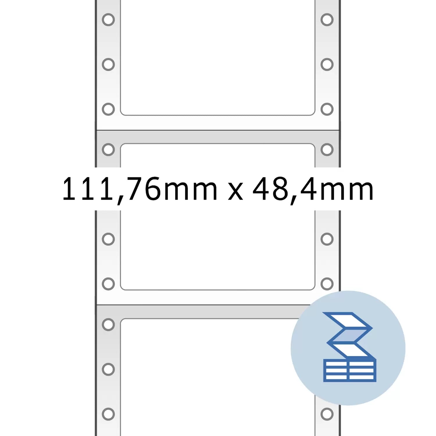 HERMA Etiketten, 112 mm × 48 mm, weiss, Papier, permanent, 2000 Etiketten