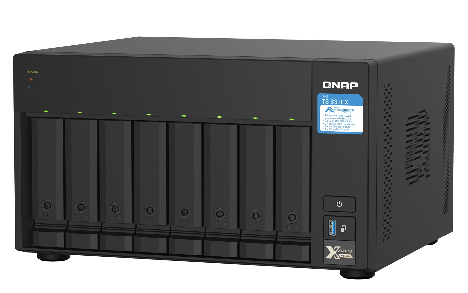 QNAP TS TS-832PX-4G Allgemeines Speichergerät – 8 Bay