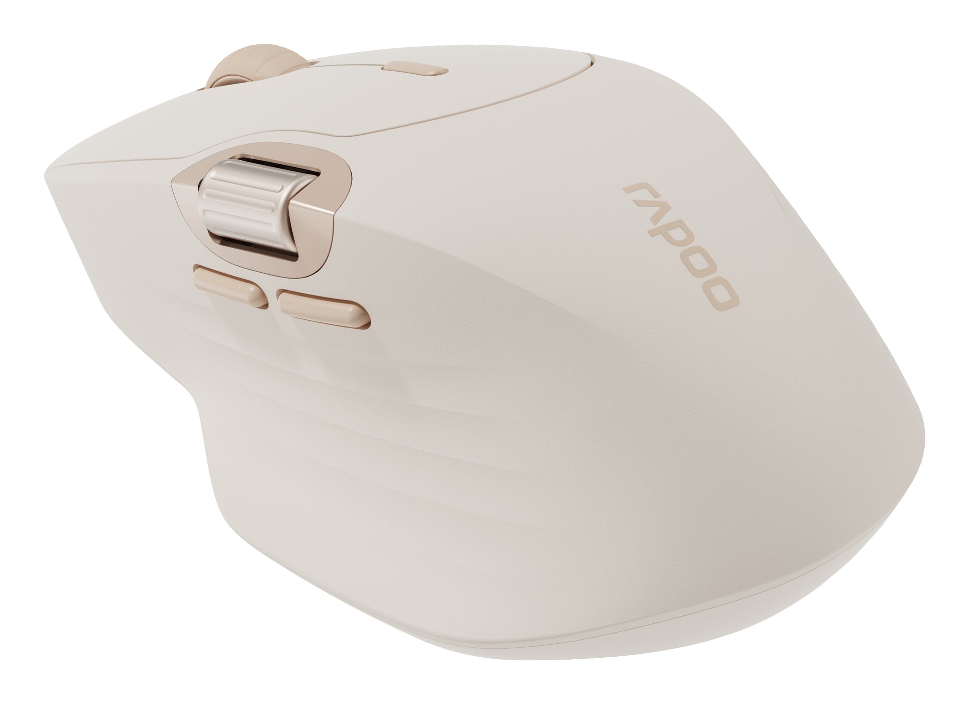 Rapoo MT560 – Maus – Kabellos (Bluetooth/2,4 GHz), 4000 DPI, Creme