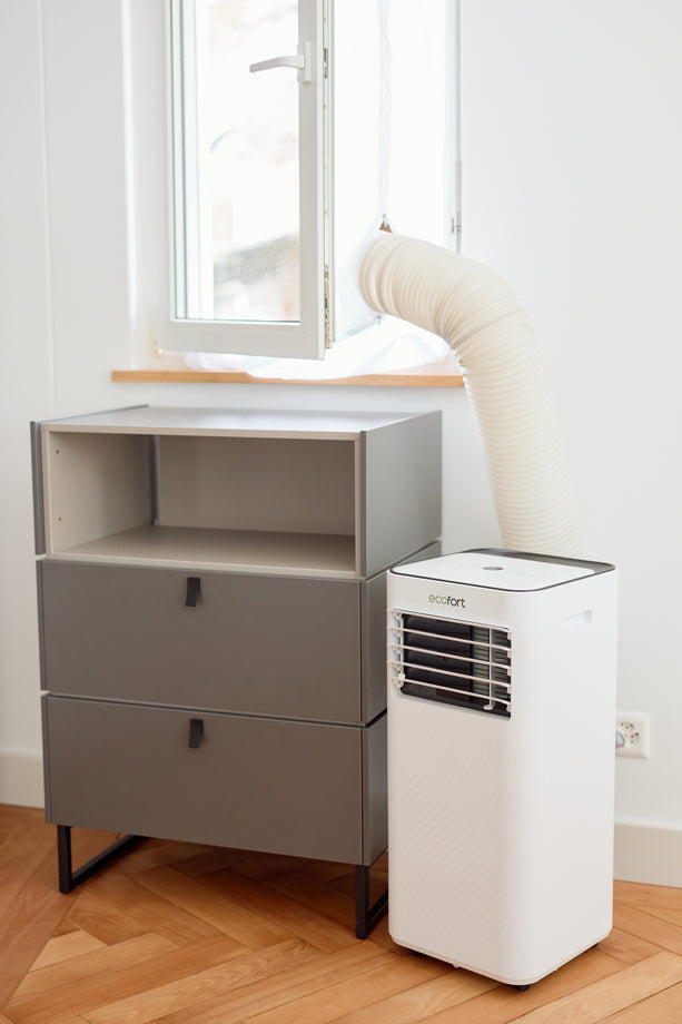 Ecofort Klimagerät ecoQ CoolAir 9+ – 9000 BTU, bis 25 m², WLAN, App-Steuerung, 65 dB