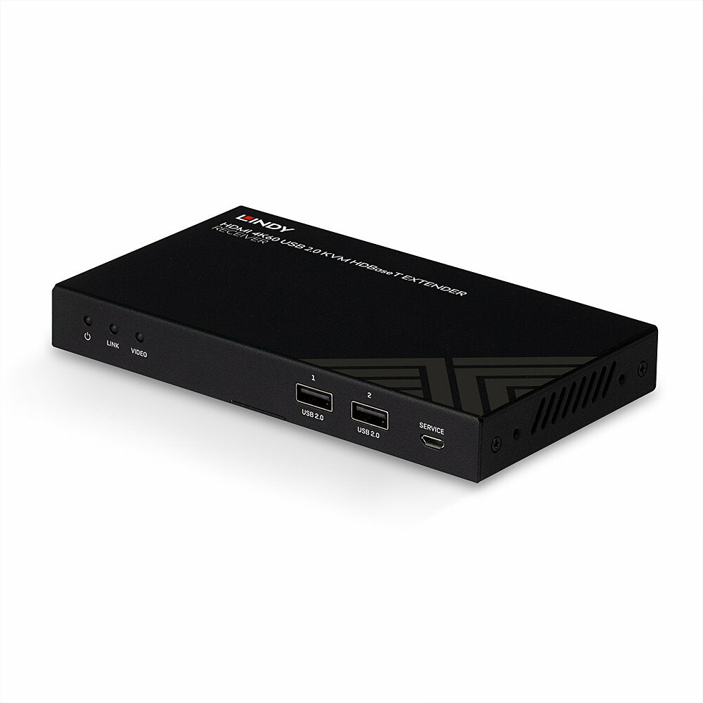 Lindy HDMI KVM-Extender über HDBaseT, bis 150 m, 4K (3840 × 2160), IR, RS-232