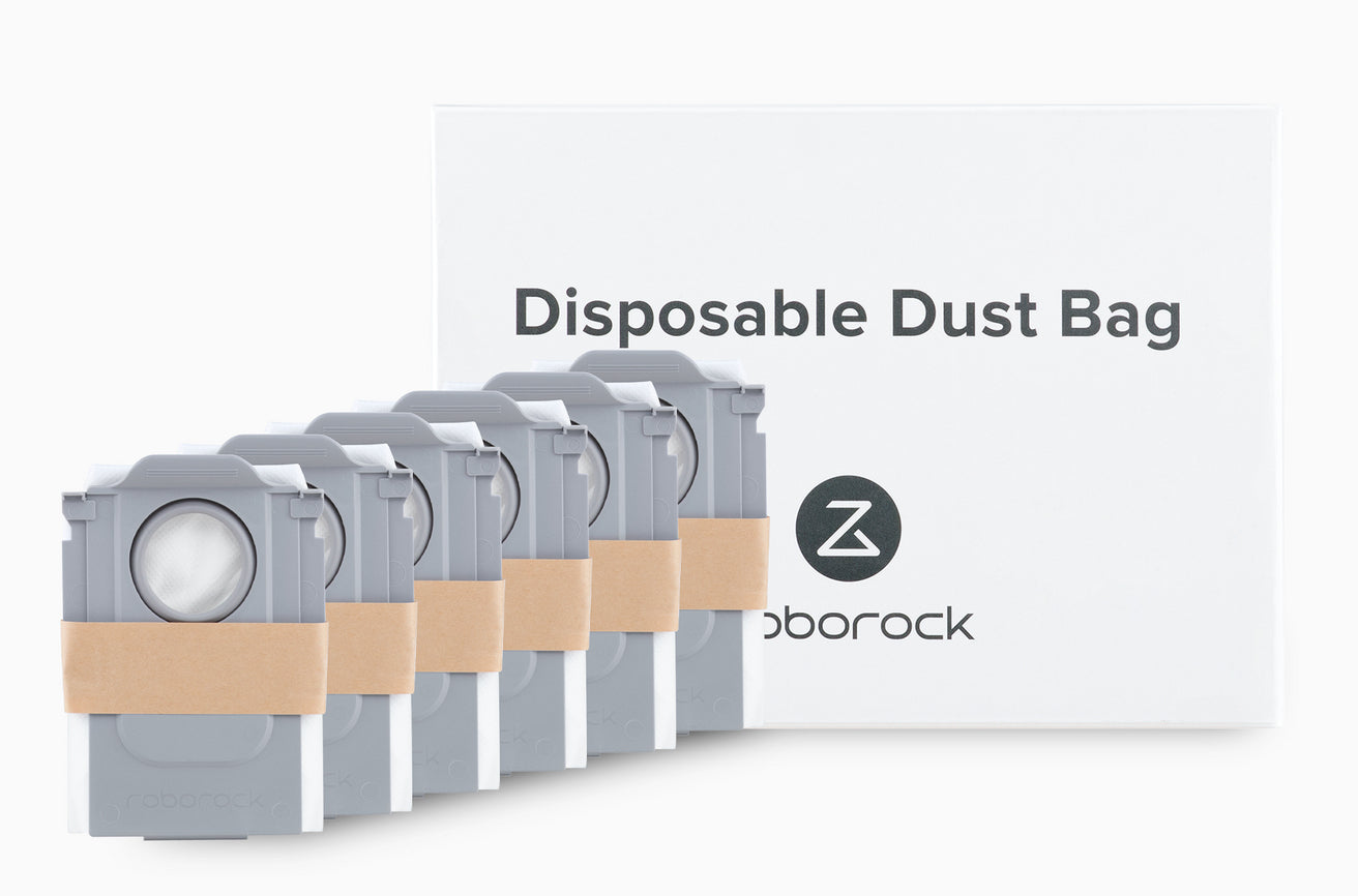 Roborock Staubsaugerbeutel – für S8 MaxV Ultra/S8 Max Ultra/Qrevo – 6 Stk. – Grau