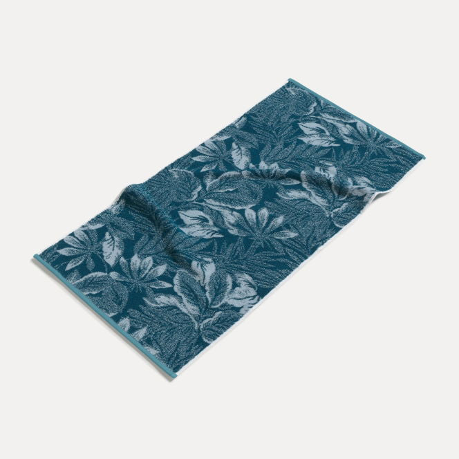 Möve Duschtuch Tide Leaves – 67×140 cm, 100% Baumwolle, 520 g/m², Petrol