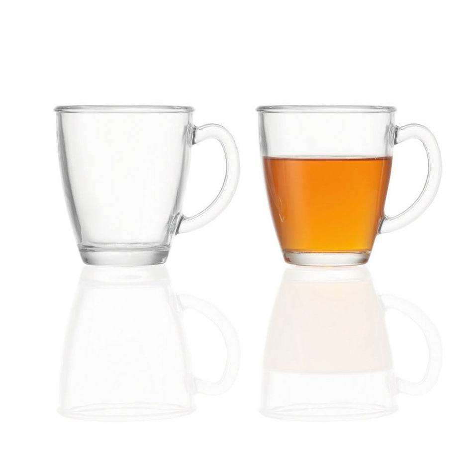 Montana Kaffeetasse Soul – 2er Set, 380 ml, Ø 9,2 cm, Glas (Kalk-Natron), Transparent, spülmaschinenfest