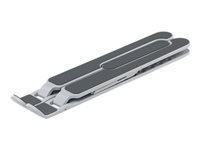 DICOTA Laptop-Ständer – für Laptops und Tablets – 7 Höhenstufen, faltbar – Schwarz/Silber