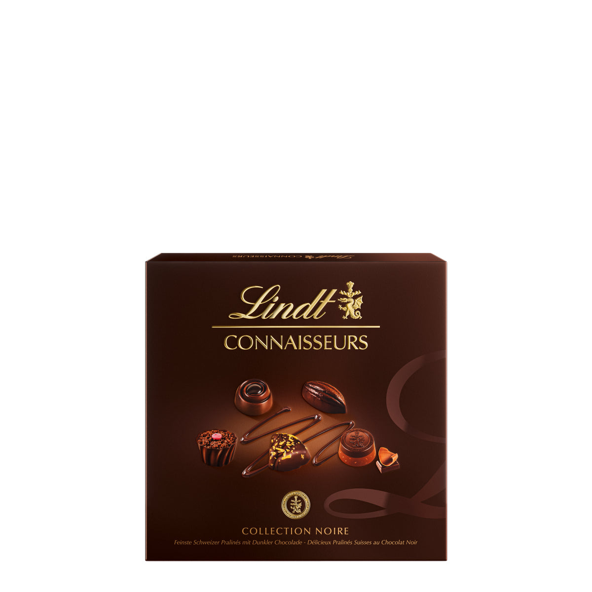 Lindt CONNAISSEURS Collection Noire Pralinés – dunkle Schokolade – 140 g