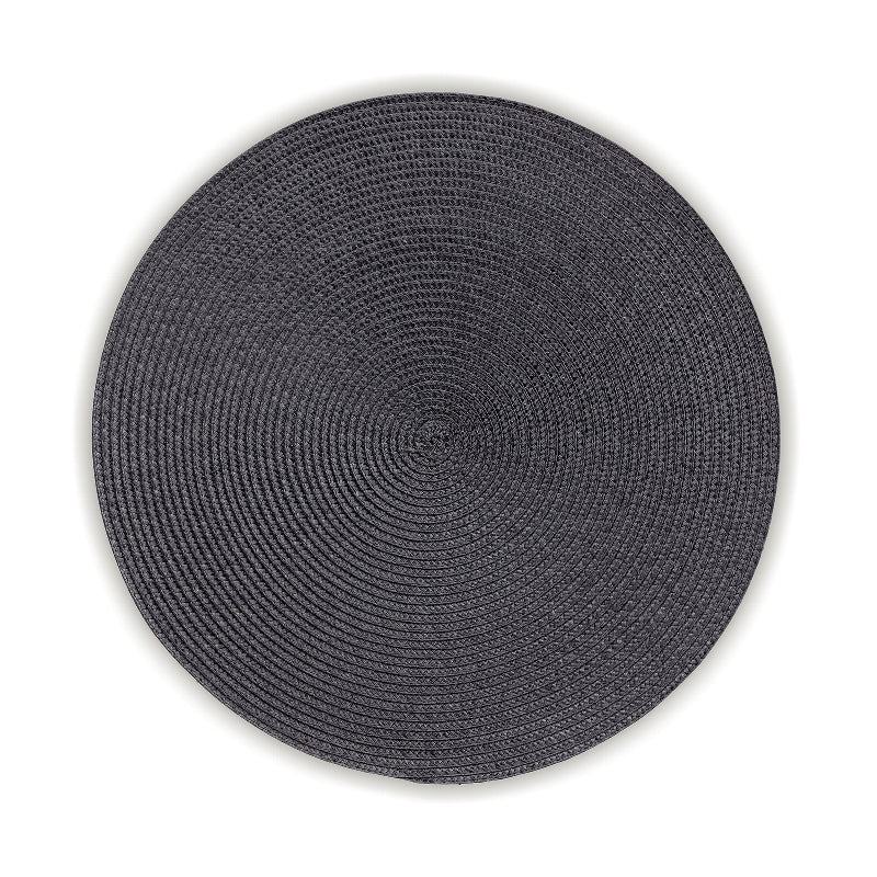 Kela Tischset Kimya – rund, PP, dunkelgrau, Ø38 cm