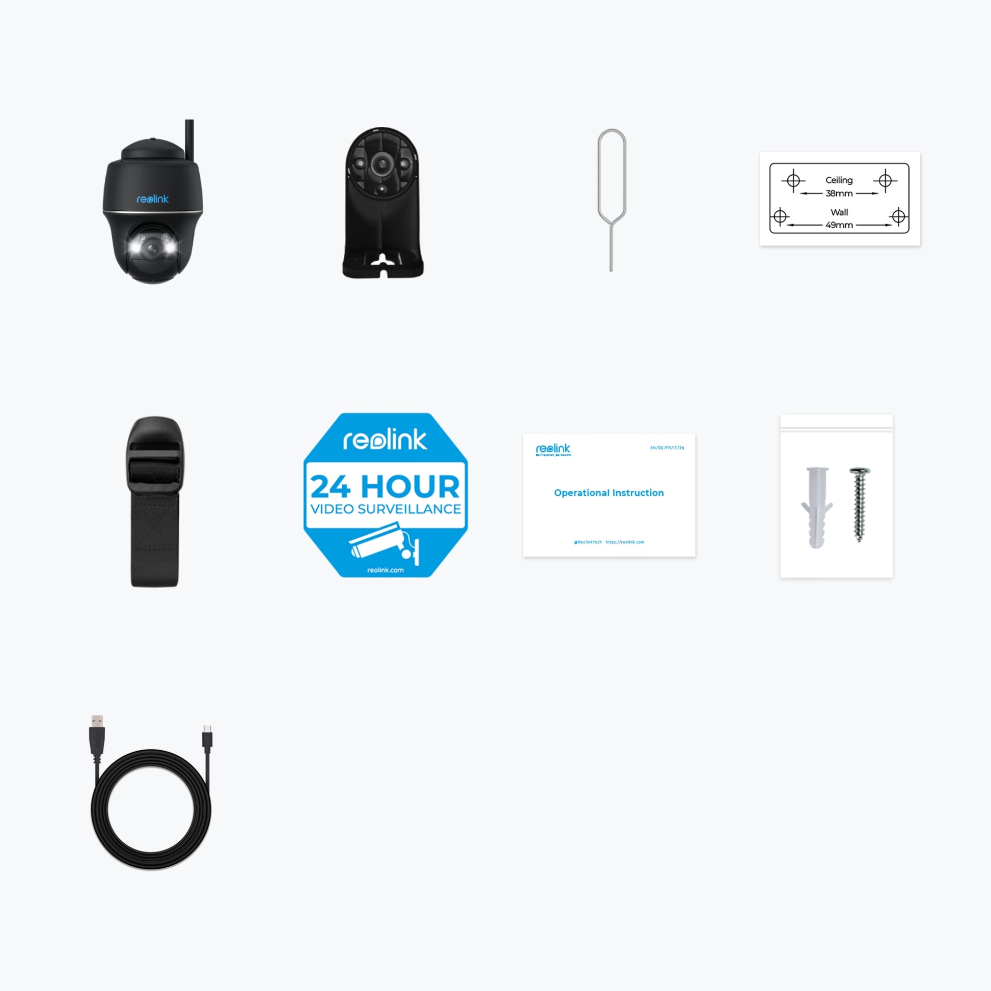 Reolink B430 PTZ – 5MP – IR 10 m – WLAN – IP64