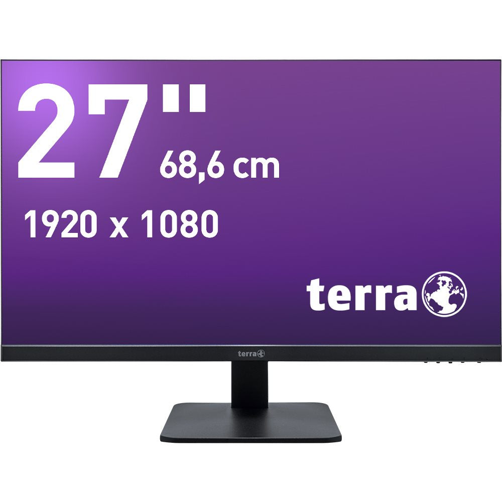 TERRA 2727W V2 – Monitor, HDMI, DP, USB-C, GREENLINE PLUS, Schwarz