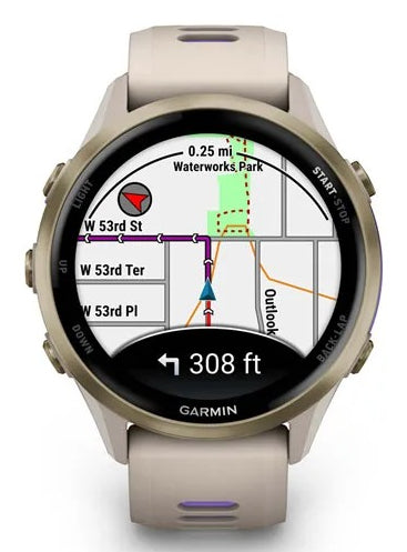 Garmin Forerunner 970 – GPS-Smartwatch – 47 mm, 1,4", GPS, AMOLED, Saphirglas, 5 ATM, Violett, Sportarmband