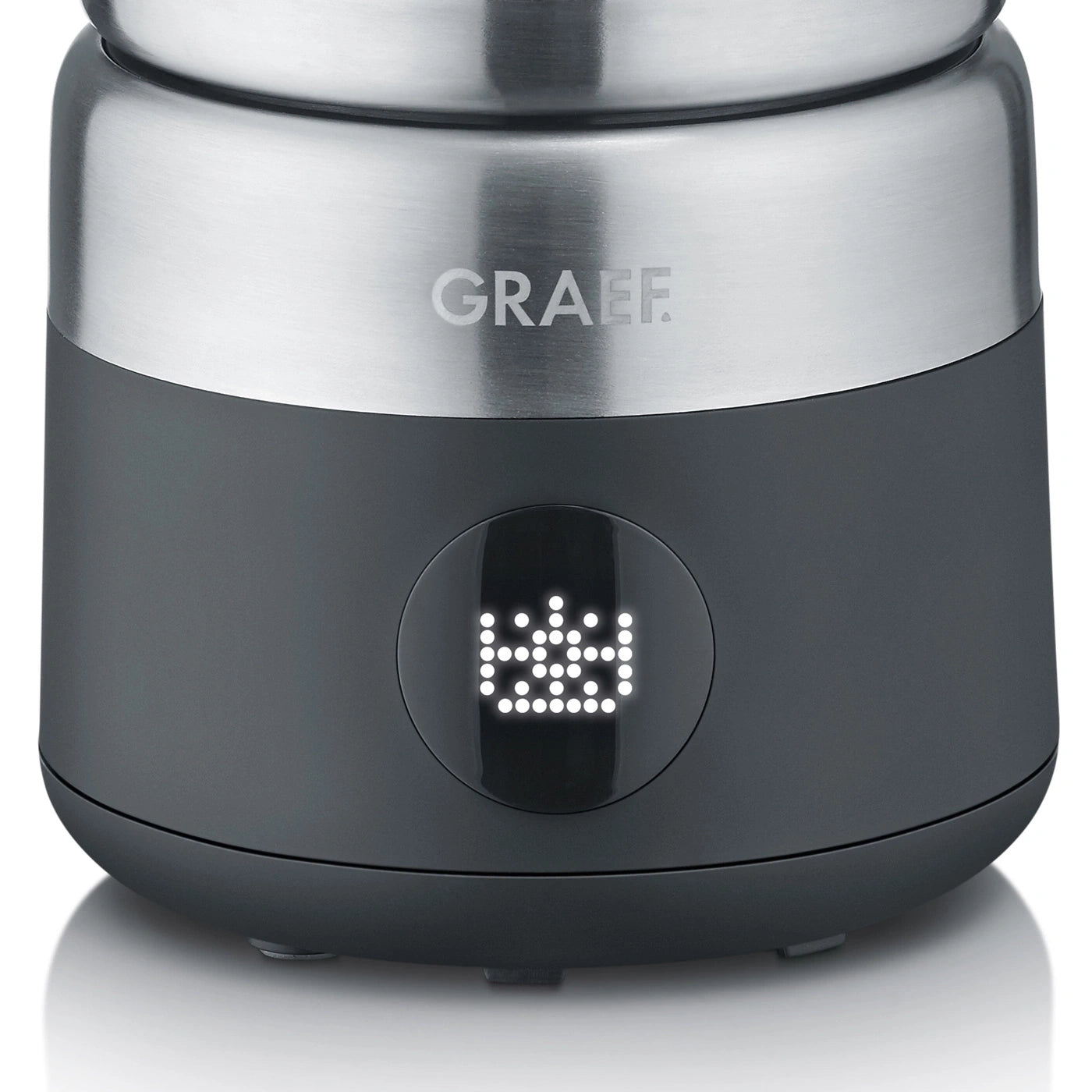Graef Milchaufschäumer MS802 – 400 ml, 600 W, spülmaschinenfest – schwarz/edelstahl