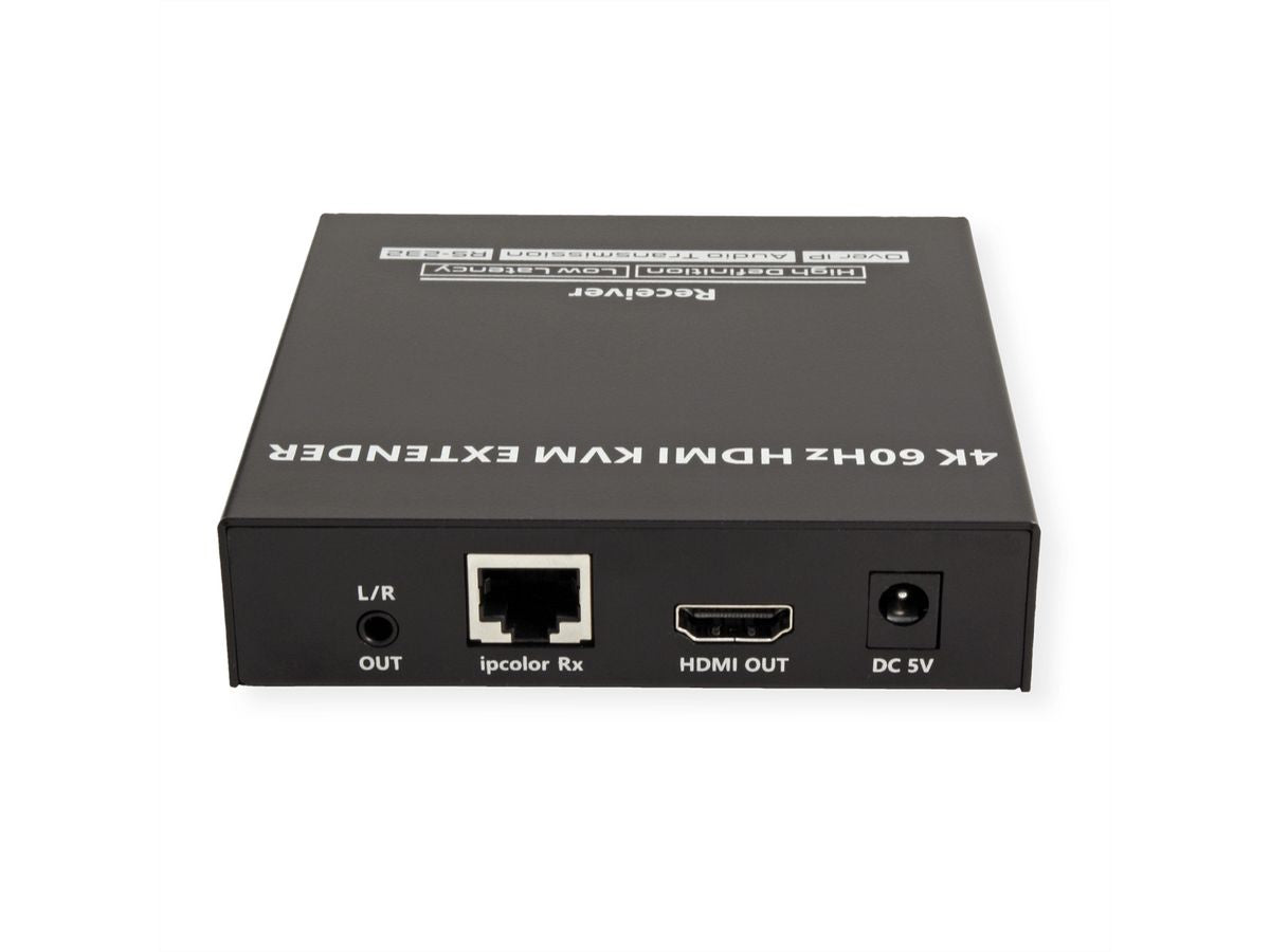 VALUE KVM-Extender-Set HDMI – 4K/60 Hz, USB, Audio, RS-232, bis 120 m über Cat 6