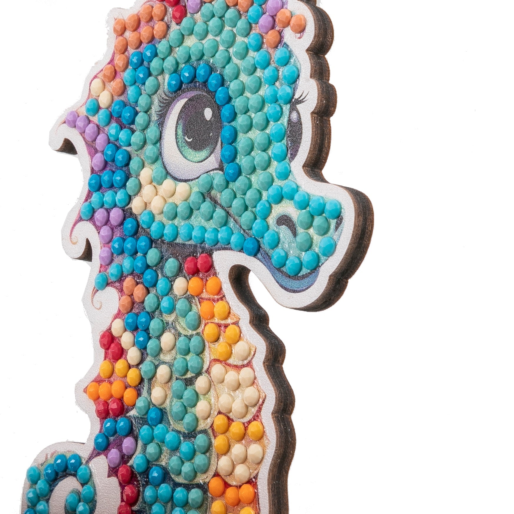 CRAFT Buddy Diamond-Painting-Set Seepferdchen – 11 cm – ab 6 Jahren