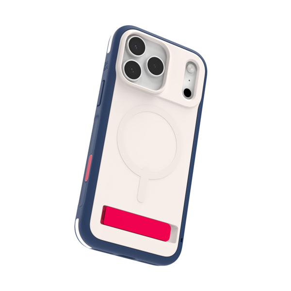 ZAGG Sedona Snap Backcover – für Apple iPhone 17 Pro Max, Graphen, Blau/Weiss/Rot, bis 4 m Sturzsicher