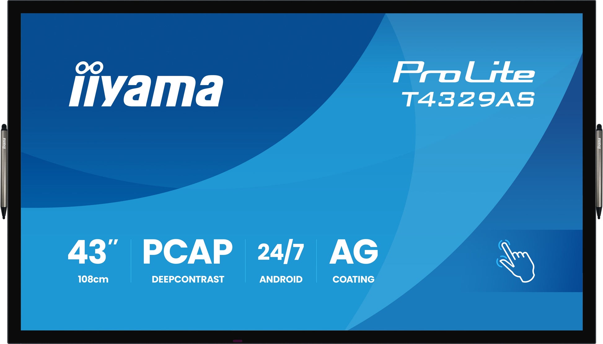 iiyama Interaktives Touch-Display, 43", Ultra HD 4K, 500 cd/m², Android