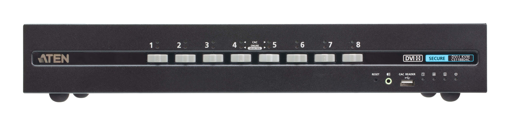 ATEN CS1188D4C – KVM-Switch – 8-Port, DVI – 3840 × 2160 @ 30 Hz, Audio