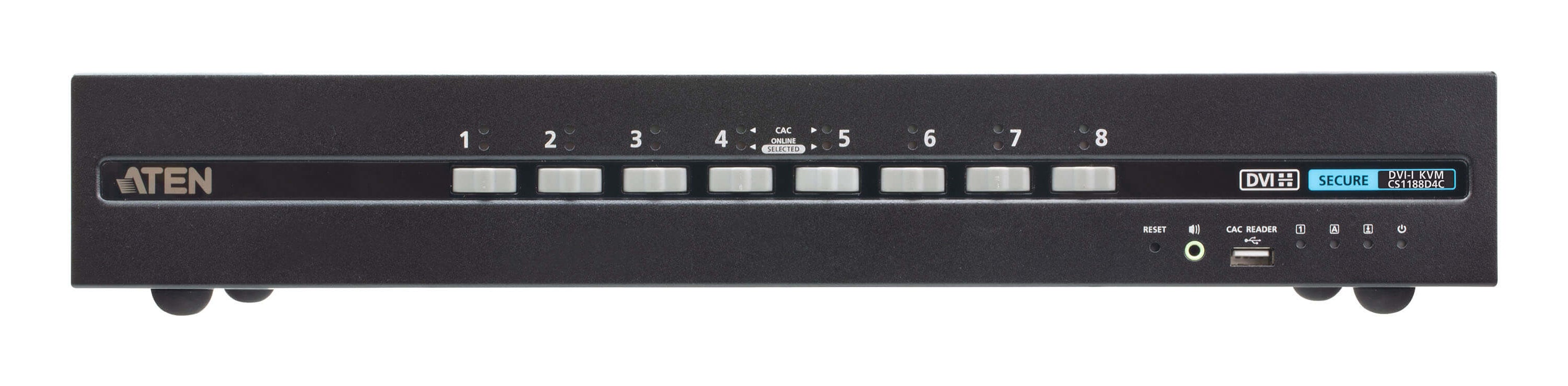 ATEN CS1188D4C – KVM-Switch – 8-Port, DVI – 3840 × 2160 @ 30 Hz, Audio