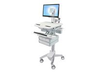 Ergotron StyleView SV IT-/Medizin-Fahrwagen – höhenverstellbar, für Monitore bis 24"