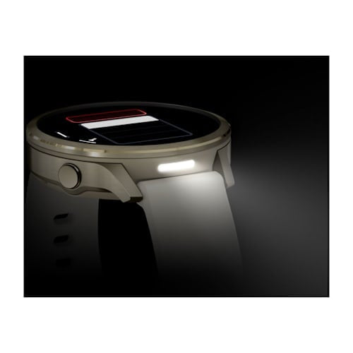 Garmin Venu 4 41 mm GPS – Edelstahl Gold, Sportarmband, Sand, 50 m