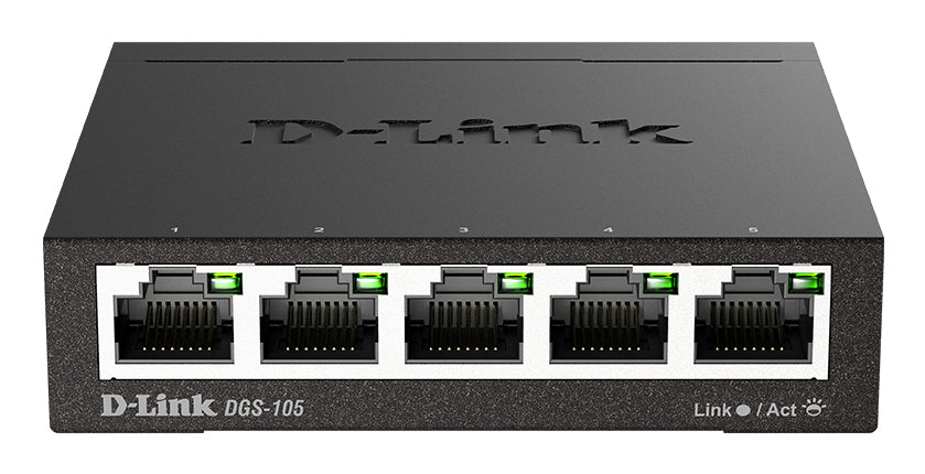 D-Link DGS-105 – Switch – 5×GbE, L2, Schwarz