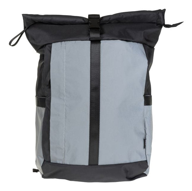 KOOR Notebook-Rucksack Veedi Rolltop Reflective – 22 l, reflektierend, wasserabweisend – Schwarz
